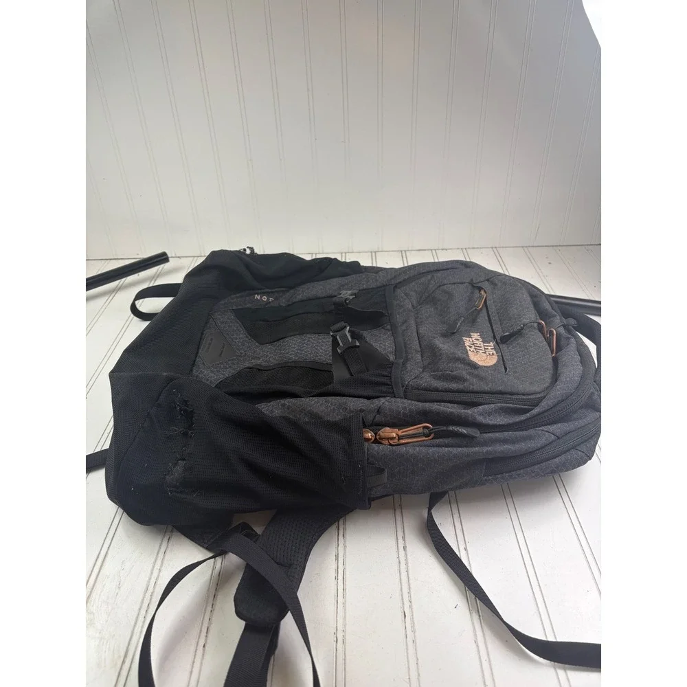 The North Face Recon Grey Laptop Luxe Backpack Unisex